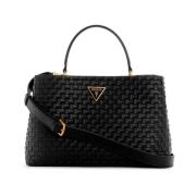 Guess Dam Satchel Väska Svart Black, Dam