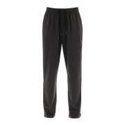 Isabel Marant Faded-effekt joggers med flocked logo Black, Herr