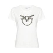 Pinko Vit T-shirt för kvinnor White, Dam