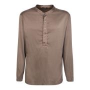 Tom Ford Beige Henley Skjorta Sidoblend Beige, Herr