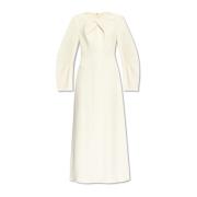 Jil Sander Klänning med drapering Beige, Dam