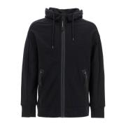 C.p. Company Goggle huva dragkedja sweatshirt Black, Herr