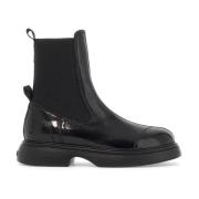 Ganni Klassiska Chelsea Ankelboots Black, Dam