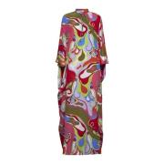 Emilio Pucci Stilfull Kaftan Klänning Multicolor, Dam