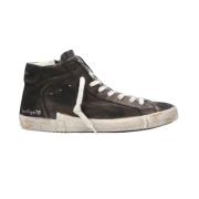 Philippe Model Svarta Sneakers med Vintageeffekt Black, Herr