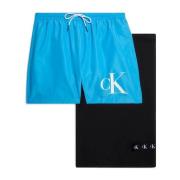 Calvin Klein Herr Blått Strand Boxer Set Blue, Herr