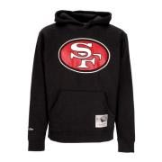 Mitchell & Ness San Francisco 49ers Logo Hoodie Black, Herr