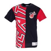 Mitchell & Ness Miami Heat NBA Tee Original Färger Black, Herr