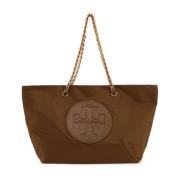 Tory Burch Ella Kedjehandtag Shoppingväska Brown, Dam