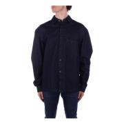 Paul & Shark Denim Yachting Logo Button Shirt Blue, Herr