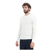 Patrizia Pepe Kräm Crew Neck Sweater Beige, Herr