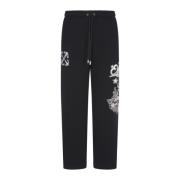 Off White Svart Dragon Sweatpants Multifärgad Black, Herr