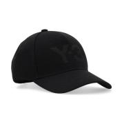 Y-3 Svart Logga Keps Jn8678 Black, Herr