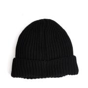 C.p. Company Svart Ull Goggle Beanie Mössa Black, Herr