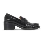 Ganni Svart Fjäril Loafer Platta Skor Black, Dam