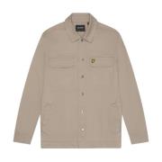 Lyle & Scott Cord Overshirt för Män Beige, Herr