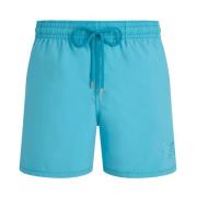 Vilebrequin Herrsköldpadda rund vattenreaktiv badshorts Blue, Herr