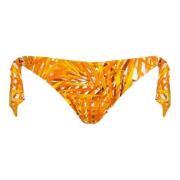 Vilebrequin Palm Leaves Bikiniunderdel med sidoband för damer Orange, ...