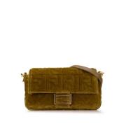 Fendi Vintage Pre-owned Sammet fendi-vskor Green, Dam