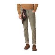 Mason's Slim Velvet Chino Byxor 1000 Linjer Green, Herr