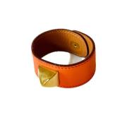 Hermès Vintage Pre-owned Laeder armband Orange, Dam