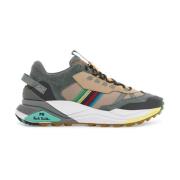 PS By Paul Smith Tekniska Tyg Sneakers med Läderdetaljer Multicolor, H...