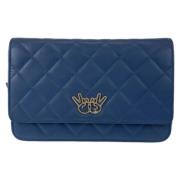 Chanel Vintage Pre-owned Laeder chanel-vskor Blue, Dam