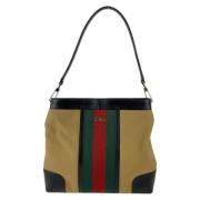 Gucci Vintage Pre-owned Canvas crossbodyvskor Beige, Dam