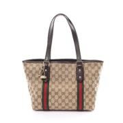 Gucci Vintage Pre-owned Canvas gucci-vskor Brown, Dam