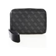 Guess Monogram Modena Cube Clutch Gray, Herr