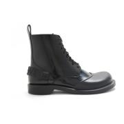 Loewe Svarta Läder Ankelboots Black, Herr