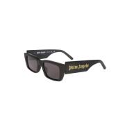 Palm Angels Svarta solglasögon Peri002 Modell 1407 Black, Unisex