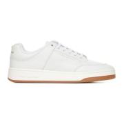 Saint Laurent Perforerade Lädersneakers White, Herr