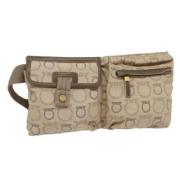 Salvatore Ferragamo Pre-owned Pre-owned Canvas crossbodyvskor Beige, D...