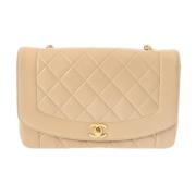 Chanel Vintage Pre-owned Laeder chanel-vskor Beige, Dam