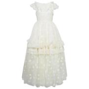 Giambattista Valli Pre-owned Pre-owned Silke klnningar White, Dam