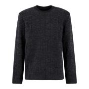 MM6 Maison Margiela Casual Crewneck Sweater Gray, Herr