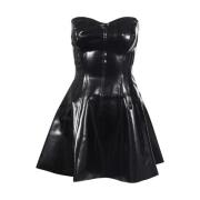 Norma Kamali Svart Strapless Grace Mini Klänning Black, Dam