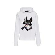 Dsquared2 Ciro Print Hoodie med Prydnader White, Herr