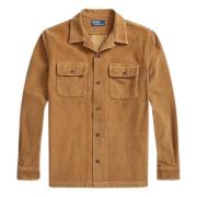 Ralph Lauren Corduroy Overshirt Rustic Tan Brown, Herr