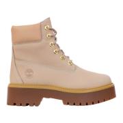 Timberland Rosa platta skor Stone Street modell Pink, Dam