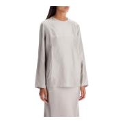 Loulou Studio Silke Adalyn Blus Gray, Dam