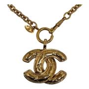 Chanel Vintage Pre-owned Metall chanel-smycken Yellow, Dam