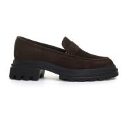 Hogan Bruna Mocka Loafers Brown, Dam