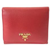 Prada Vintage Pre-owned Laeder plnbcker Red, Dam