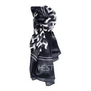 Hést Sidenscarf med Allover Print Black, Unisex