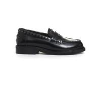 Poesie Veneziane Svart Stud Loafer Skor Black, Dam