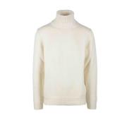 Drumohr Kashmir Turtleneck Sweater White, Herr