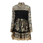 Zimmermann Otto Mini Klänning Illustration Black, Dam