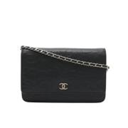 Chanel Vintage Pre-owned Laeder plnbcker Black, Dam